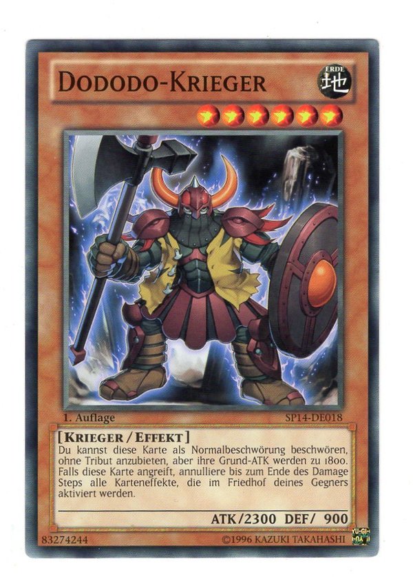 Dododo-Krieger - 1. Auflage - SP14-DE018
