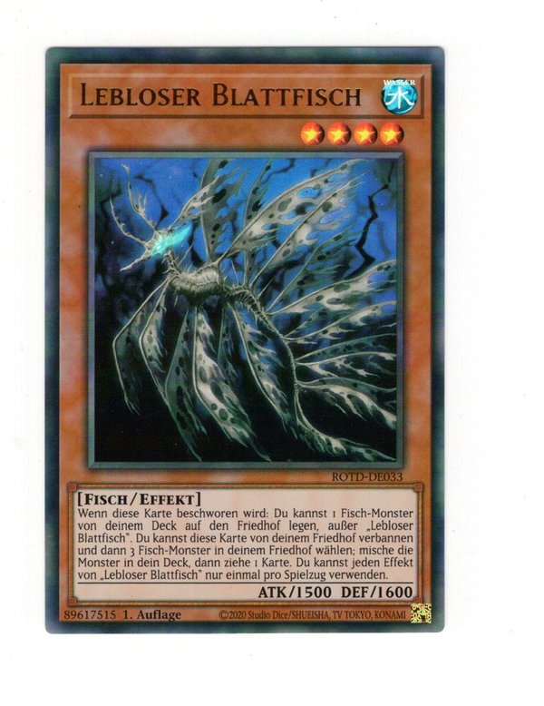Lebloser Blattfisch - 1. Auflage - Ultra Rare - ROTD-DE033