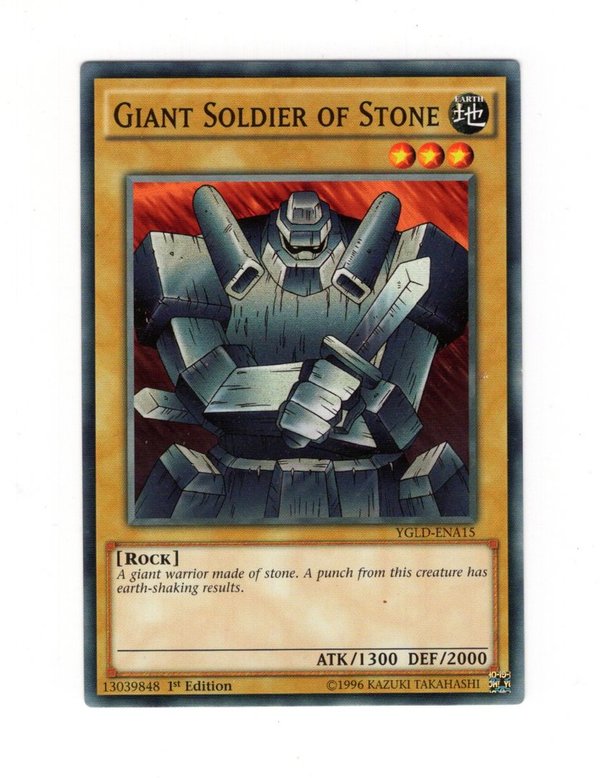 Giant Soldier of Stone / Riesen-Steinsoldat - 1st Edition - YGLD-ENA15