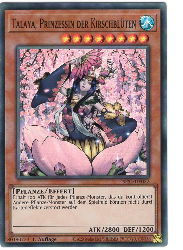 Talaya, Prinzessin der Kirschblüten - 1. Auflage - Super Rare - SESL-DE052 - Neuwertig