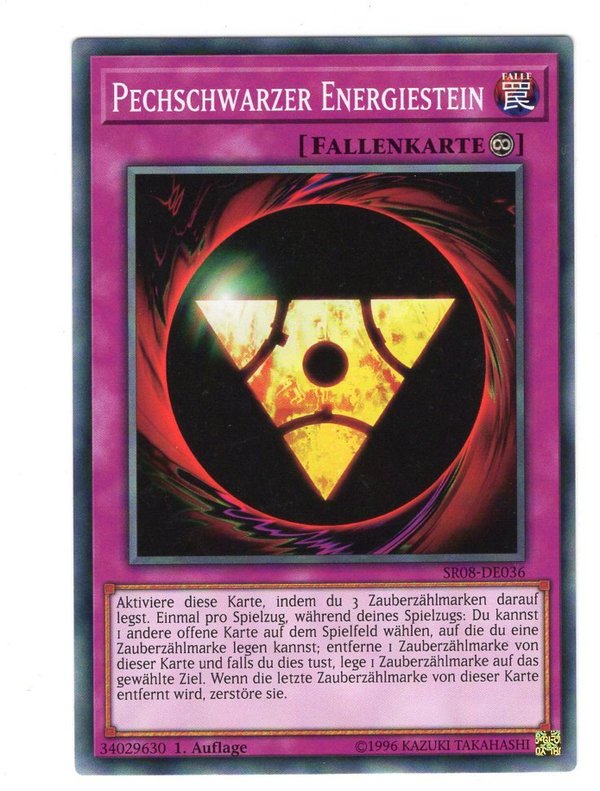 Pechschwarzer Energiestein - 1. Auflage - SR08-DE036