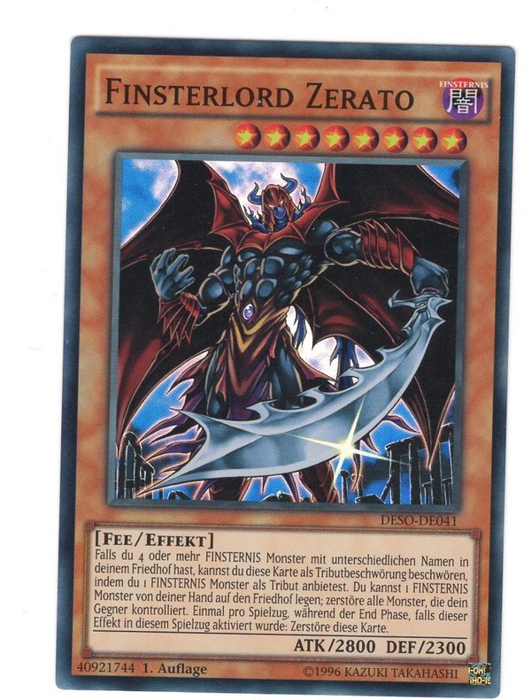 Finsterlord Zerato - 1. Auflage - Super Rare - DESO-DE041