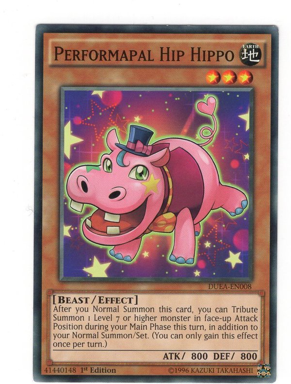 Performapal  Hip Hippo / Künstlerkumpel lustiges Nilpferd - 1st Edition - DUEA-EN008