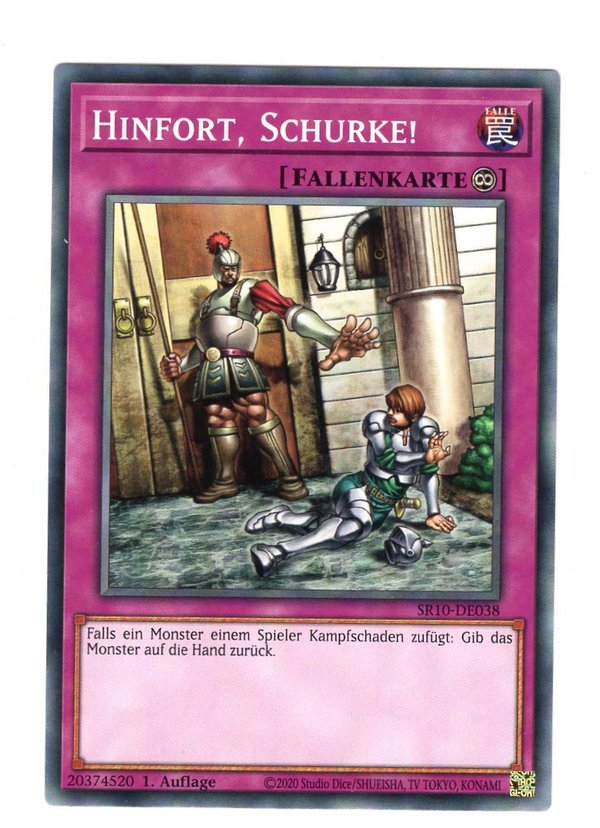 Hinfort, Schurke! - 1. Auflage - SR10-DE038 - Neuwertig
