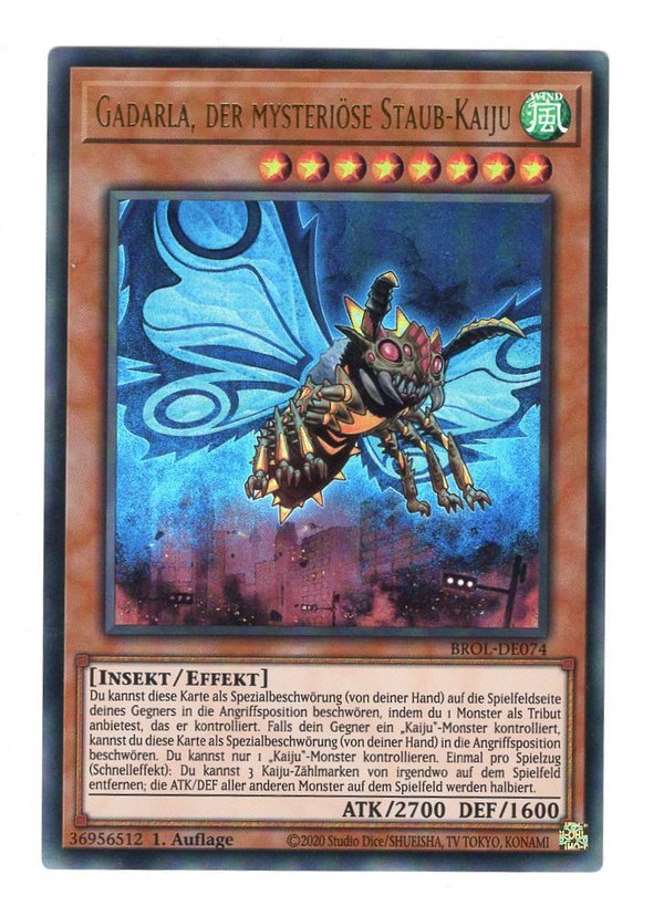Gadarla, der mysteriöse Staub-Kaiju - 1. Auflage - Ultra Rare - BROL-DE074 - Neuwertig