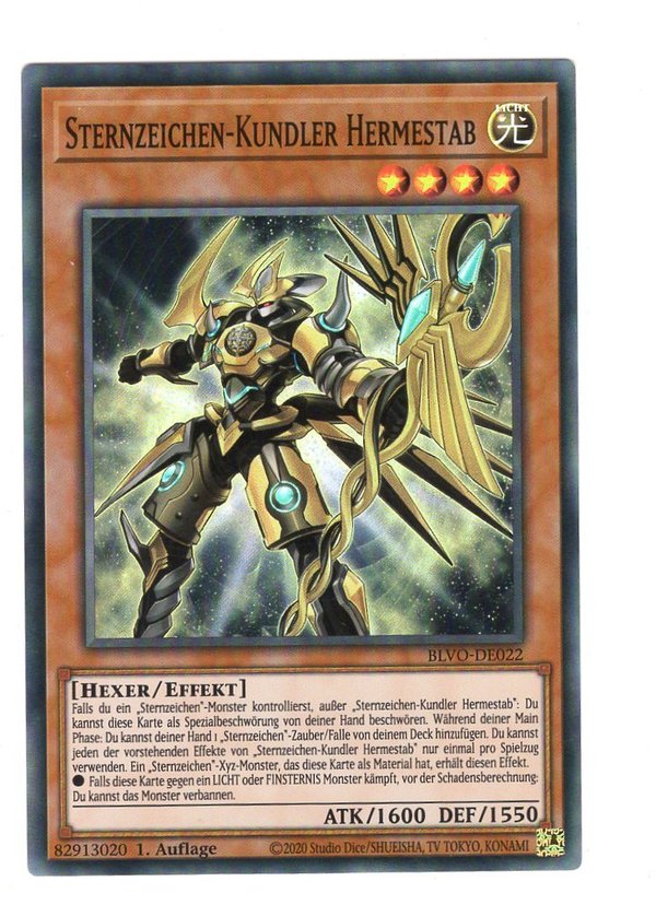 Sternzeichen-Kundler Hermestab - 1. Auflage - Super Rare - BLVO-DE022
