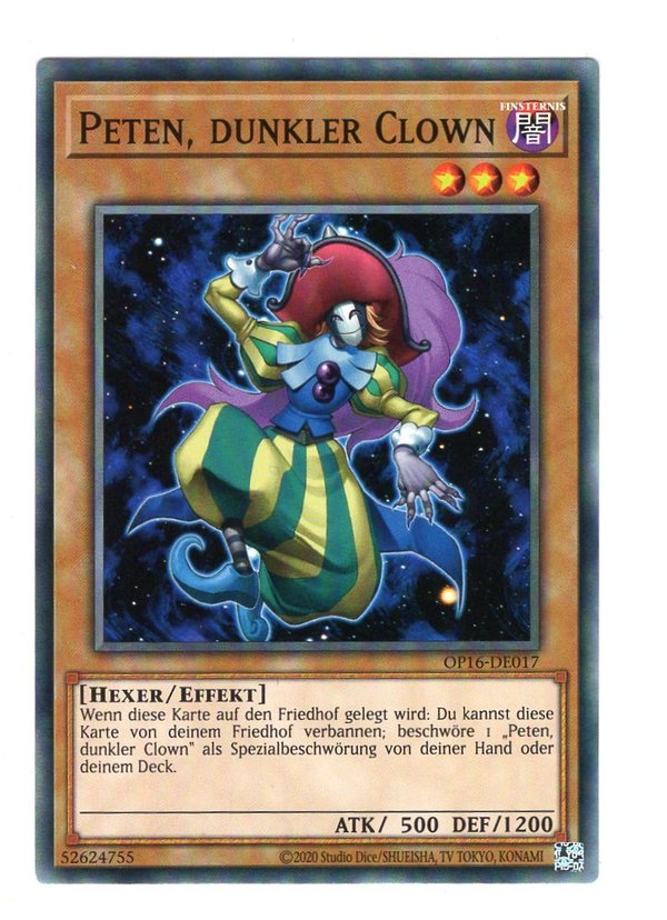 Peten, dunkler Clown - OP16-DE017