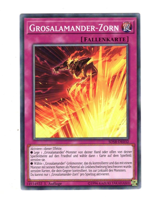 Grosalamander-Zorn - 1. Auflage - SDSB-DE032