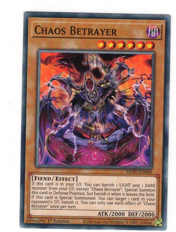 Chaos Betrayer / Chaosbetrüger - 1st Edition - MP20-EN060
