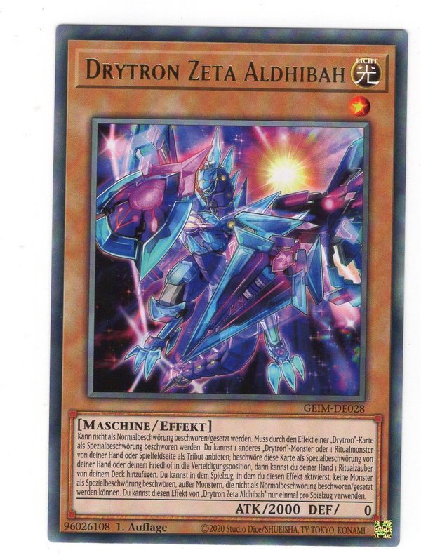 Drytron Zeta Aldhibah - 1. Auflage - Rare - GEIM-DE028