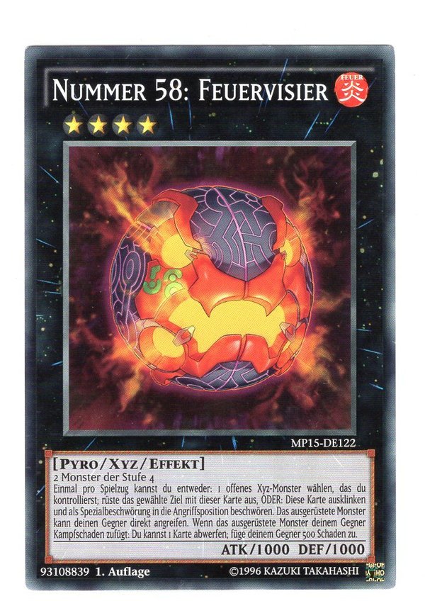Nummer 58: Feuervisier - 1. Auflage - MP15-DE122