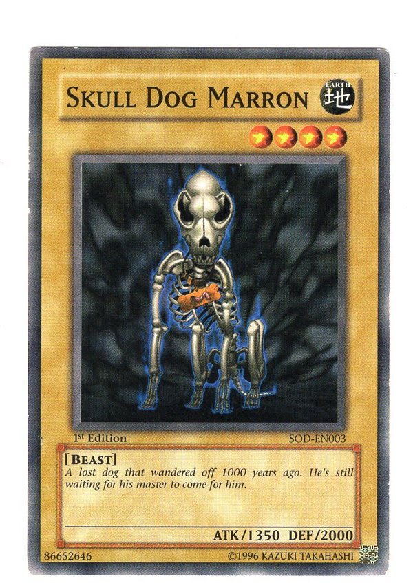 Skull Dog Marron / Schädelhund Marron - 1st Edition - SOD-EN003