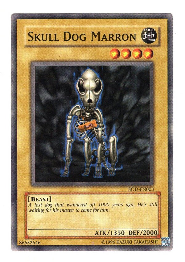 Skull Dog Marron / Schädelhund Marron - SOD-EN003