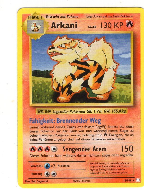 Arkani - Rare - XY 18/108